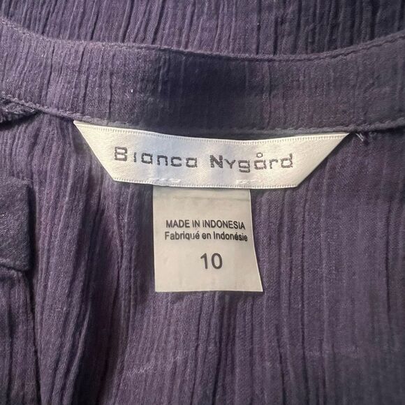 Bianca nygard navy sheer tunic. Size 10 - Picture 2 of 6